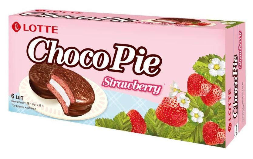 Lotte Strawberry Choco Pie 168g – Taste it! Market