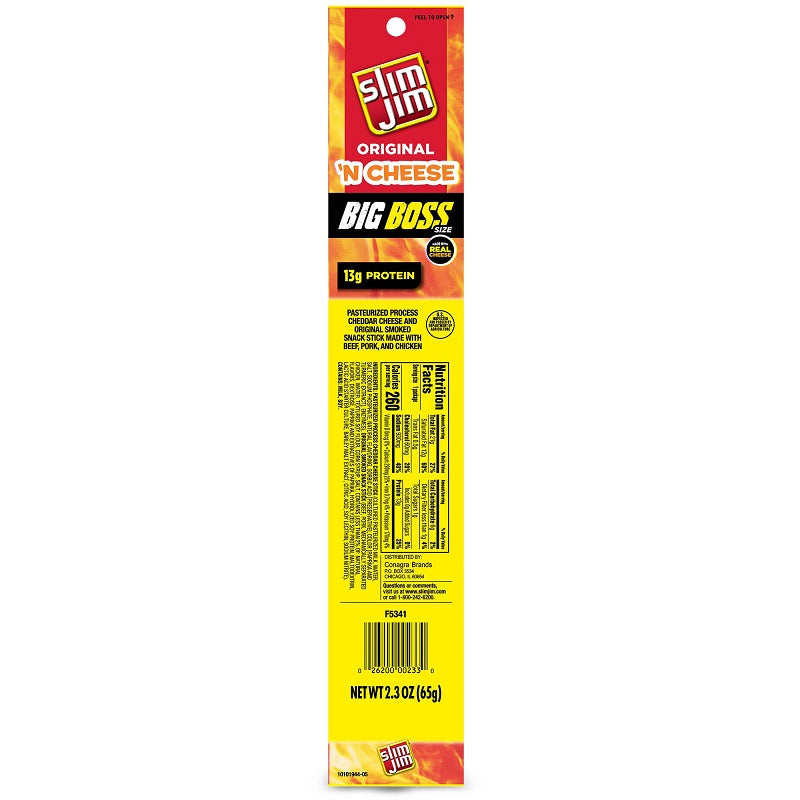 Slim Jim Original 'N Cheese Big Boss 2.3oz – Taste it! Market